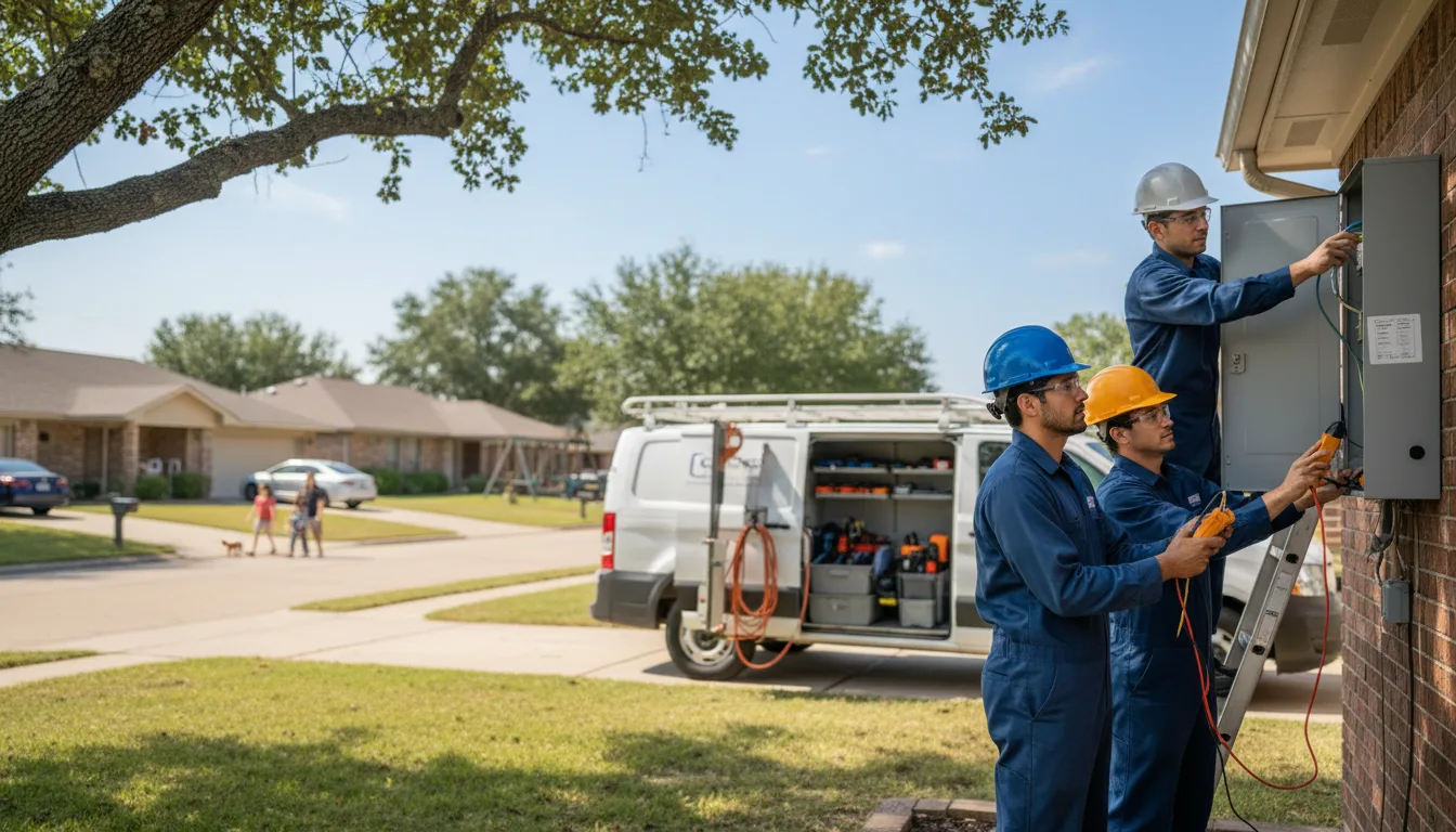 Certified electrician providing emergency electrical services in Warfield, VA